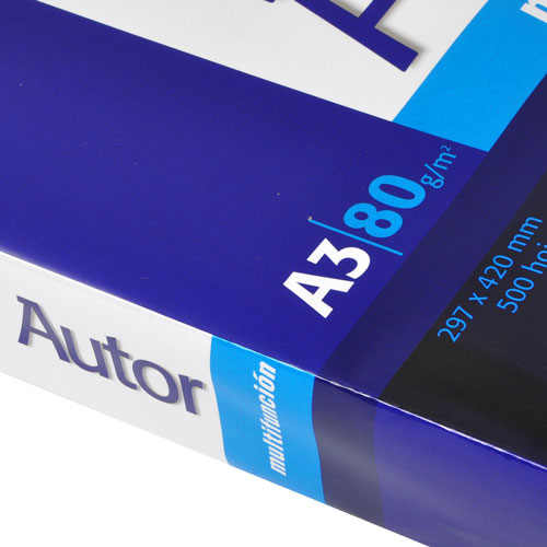 RESMA AUTOR A3 DOBLECARTA 80GRS X 500HJS.