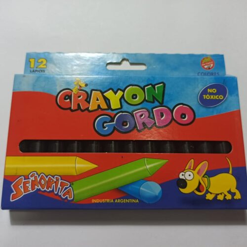 CERAS/CRAYON GRUESOS NEGRO X 12 STA