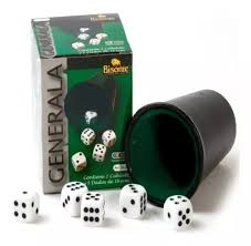 BISONTE GENERALA 1 CUBILETE + 5 DADOS 3628