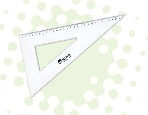 ESCUADRA PIZZINI ACRIL ESCOLAR 20 X 60 CM