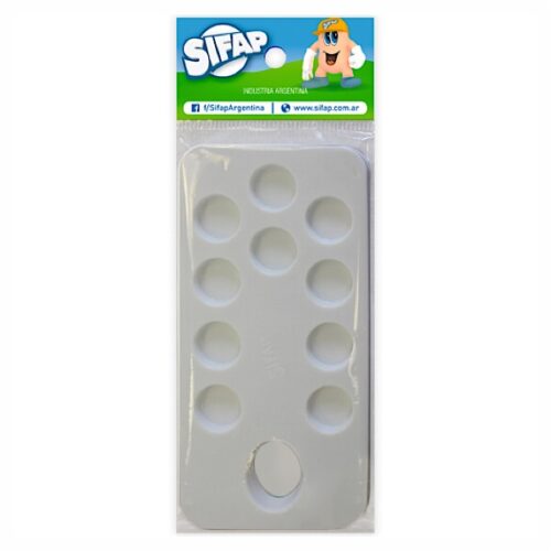 PALETA DE PINTOR PLASTICA 10 CAVIDADES SIFAP