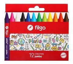 CERAS/CRAYON FILGO JUMBO GRUESOS X 12