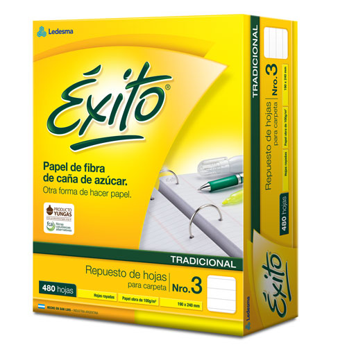 REP. Nº 3 EXITO X 480 RAYADO TRADICIONAL