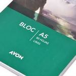 BLOCK AVON A5 BORRADOR LISO X 80 HS