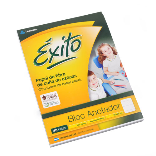 ANOTADOR BLOCK EXITO15,5X20,5 X 48 HJS. RAYADO