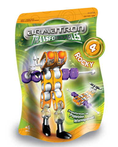 BLOCKY ARMATRON TRANSFORMABLE Nº 4 ROCKY 756