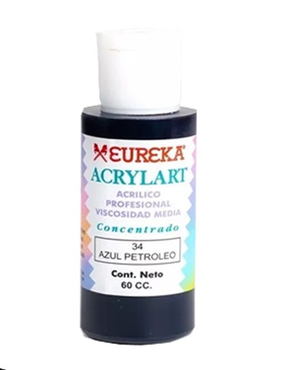 ACRILICO EUREKA X 60CC AZUL PETROLEO