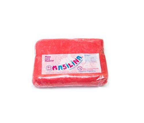 MASA X 1 KG ROJA "MASILINA" NO TOXICA