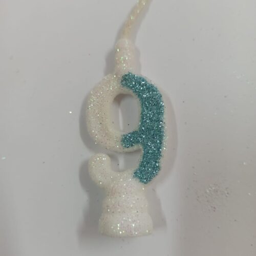 VELA CON BRILLO NUMERO 9 RACING