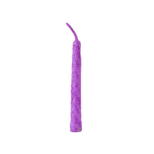 VELA LARGA CON BRILLO VIOLETA