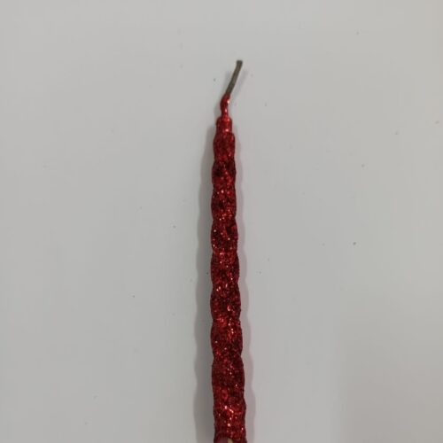 VELA LARGA CON BRILLO ROJO