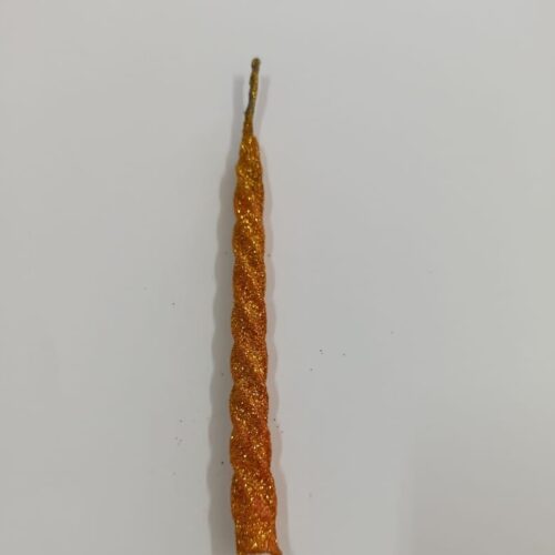 VELA LARGA CON BRILLO DORADO