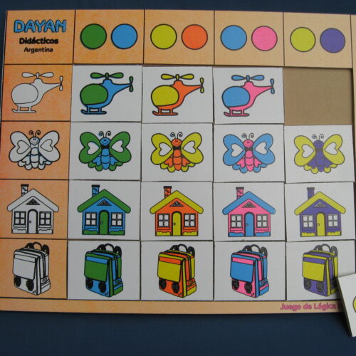 JUEGO DE LOGICA Nº1 16 FICHAS 141 DY