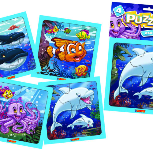 PUZZLE ACUARIO X 4  016 DV