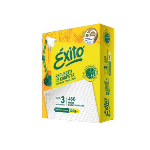 REP. Nº 3 EXITO X 480 CUADRICULADO TRADICIONAL