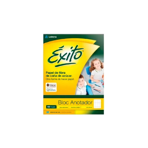 ANOTADOR BLOCK EXITO 15,5X20,5 X 48 HJS. CUADRIC