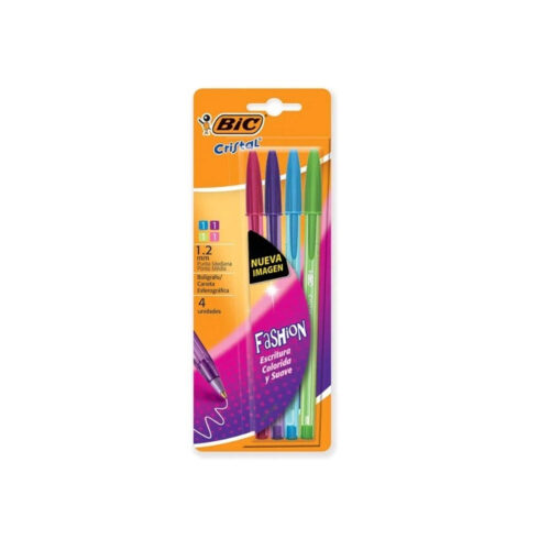 BOLIGRAFO BIC FASHION 1.6MM X 4 COLORES