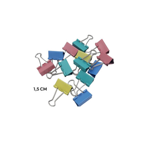 BROCHE DOBLE CLIP 15MM COLOR