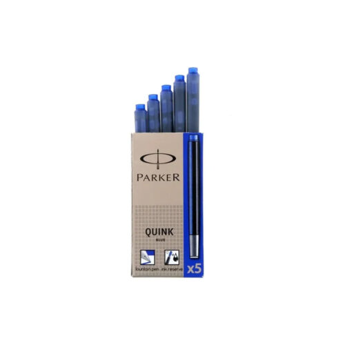 CARTUCHO PARKER AZUL LAVABLE X 5