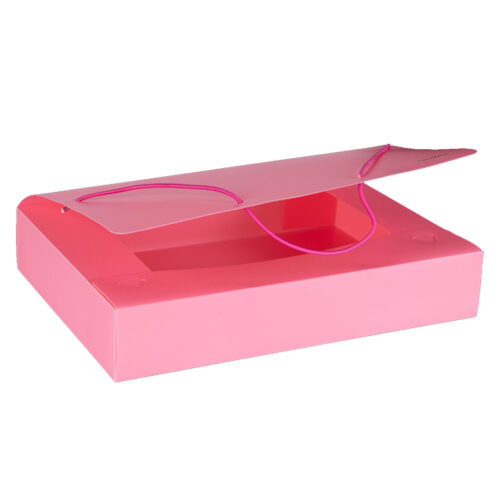 CAJA ARCHIVO ROSA PASTEL 6CM OF PLASTICA