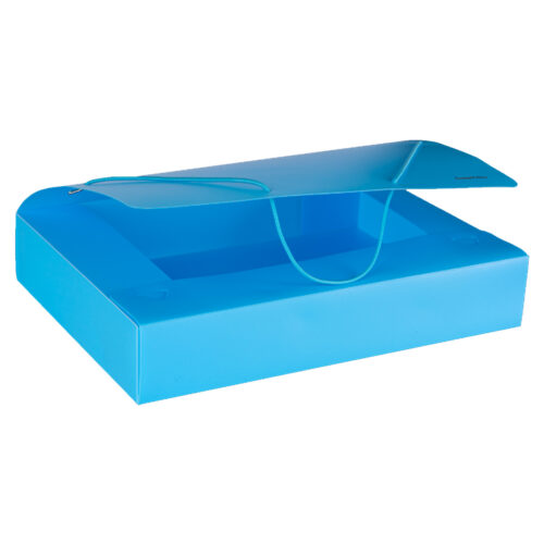 CAJA ARCHIVO CELESTE PASTEL 6CM OF PLASTICA