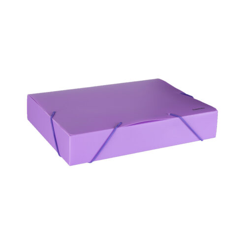 CAJA ARCHIVO VIOLETA PASTEL 4CM 4A PLASTICA**