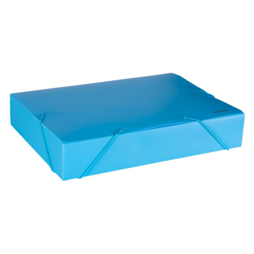 CAJA ARCHIVO CELESTE PASTEL 4CM 4A PLASTICA**