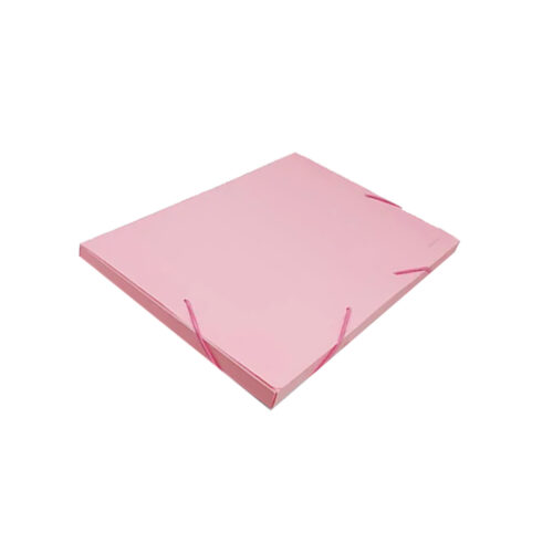 CAJA ARCHIVO ROSA PASTEL 2CM 4A PLASTICA**