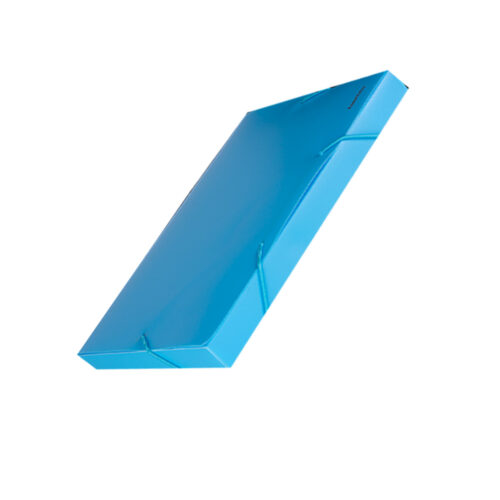 CAJA ARCHIVO CELESTE PASTEL 2CM 4A PLASTICA***