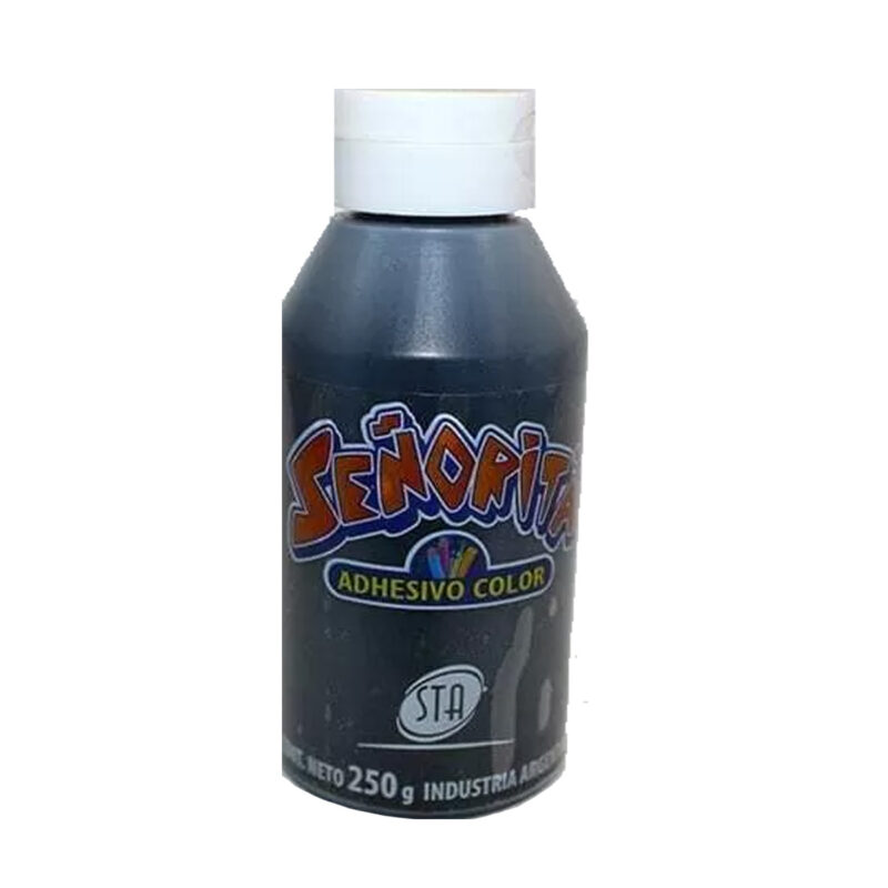 ADHESIVO COLOR X 250GR NEGRO