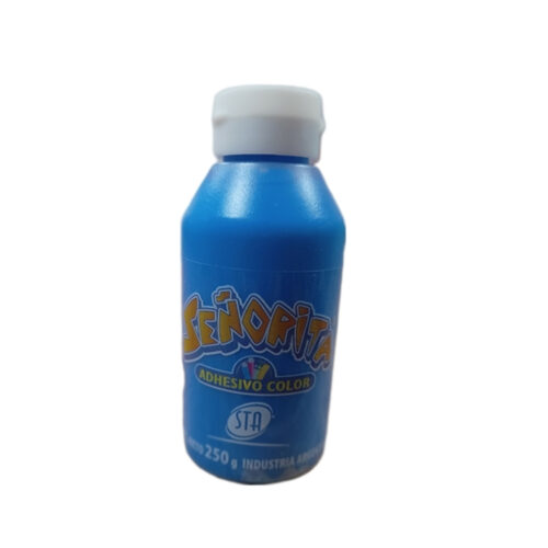 ADHESIVO COLOR X 250GR AZUL