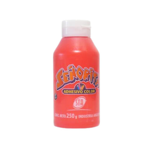 ADHESIVO COLOR X 250GR ROJO