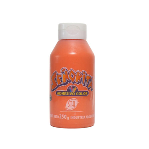 ADHESIVO COLOR X 250GR NARANJA