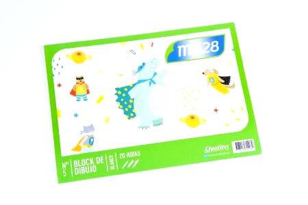 BLOCK DIBUJO Nº 5 BLANCO LUMA 20 HOJAS**