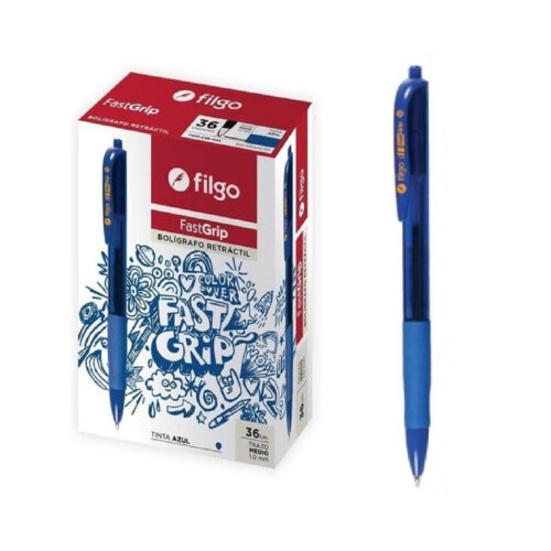 BOLIGRAFO FILGO FASTGRIP AZUL RETRACTIL