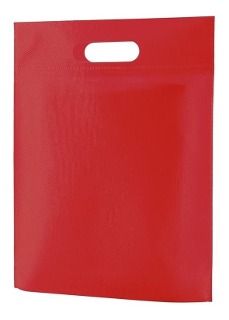 BOLSA DE FRISELINA CHICA RIÑON Nº 3 35X25 ROJA