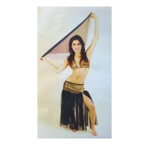 DISFRAZ ODALISCA NEGRO TALLE 1 (ADULTO)