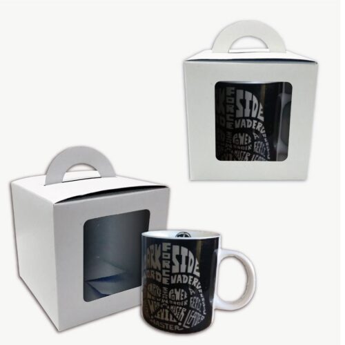 CAJA BL P/TAZA CON VISOR 11,4X11,4X11,4