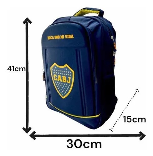 MOCHILA BOCA JUNIOR OFICIAL ESPALDA