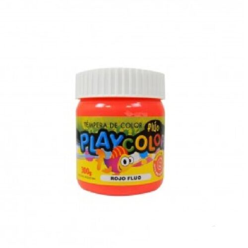 TEMPERA FLUO X 250GR "ROJO"