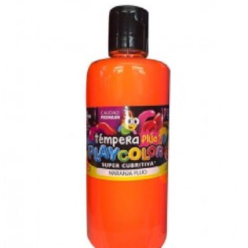 TEMPERA FLUO BOTELLA X 700 GR "NARANJA"