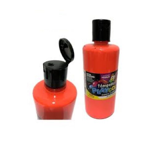 TEMPERA FLUO BOTELLA X 700 GR "ROJO"