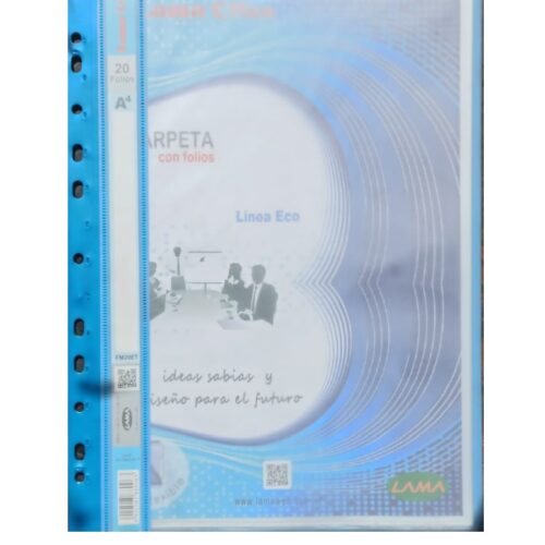 CARPETA A4 C/FOLIOS ECO X20