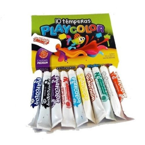 TEMPERA PLAYCOLOR X 10 POMITOS SURTIDOS
