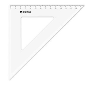 ESCUADRA PIZZINI ACRIL. 30CM X 60º