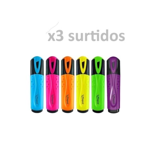 RESALTADOR MAPED FLUO X3 SURTIDOS