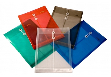 SOBRE PLASTICO CON HILO  OFICIO  VERTICAL  LAMA