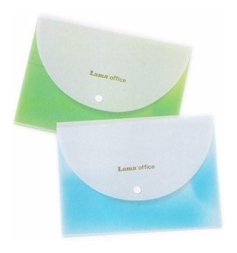 SOBRE PLASTICO CON BOTON A4 FANTASIA LAMA