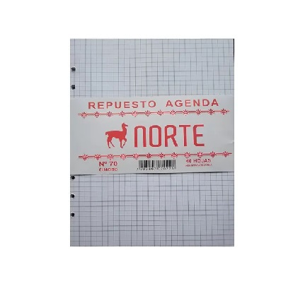 REPUESTO DE AGENDA Nº70 NORTE 40HJS