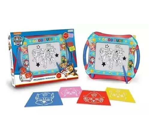 PIZARRA MAGICA PAWPATROL CON LAPIZ Y STENCIL